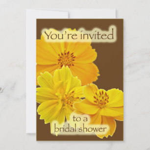 Cosmos Bridal Shower Invitation