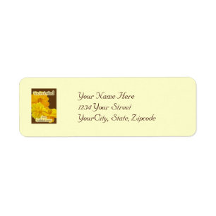 Cosmos Bridal Shower Invitation Address Label