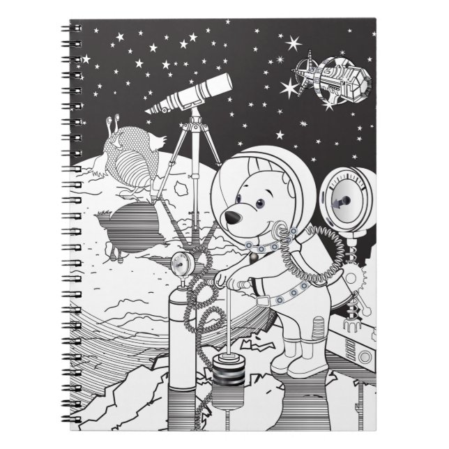 cosmos Colouring Notebook (Front)