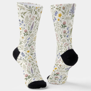 cosmos delicate stem airy floral elegant nature bo socks