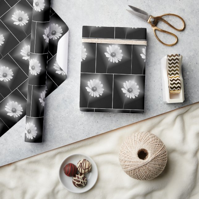 Cosmos Flower Glow Wrapping Paper (Crafts)