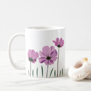 Cosmos Flower Purple Flower Pink Flower Coffee Mug