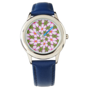 Cosmos Flowers Pattern Watch