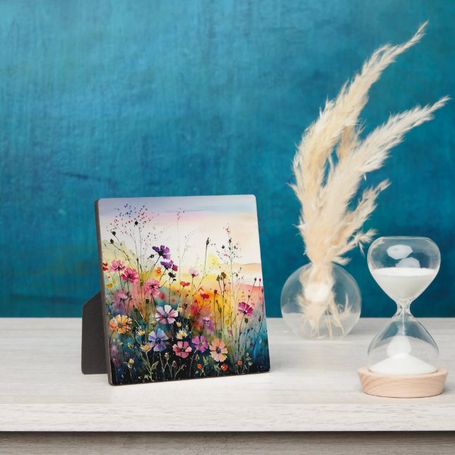 Cosmos Flowers Up Close Plaque (Insitu)