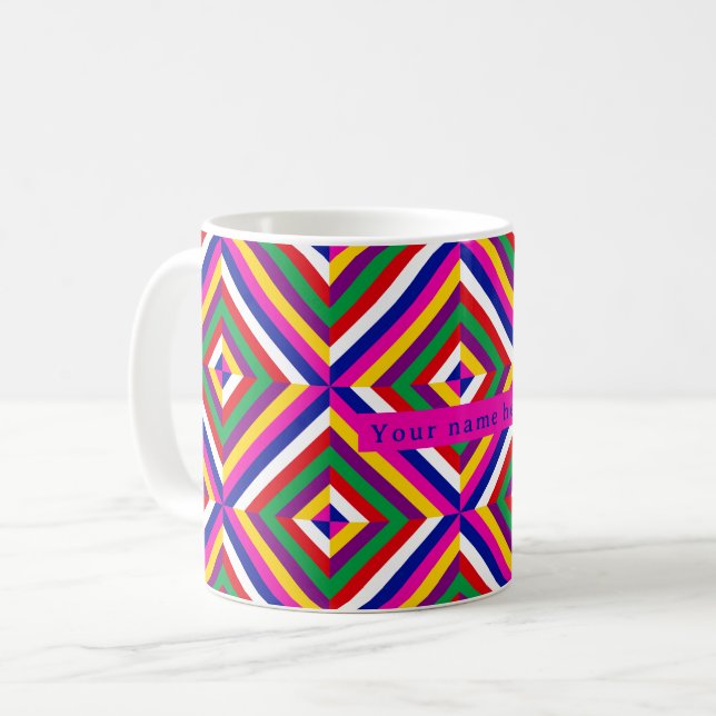Cosmos-infinite Personalised Mug - Blue/Magenta (Front Left)