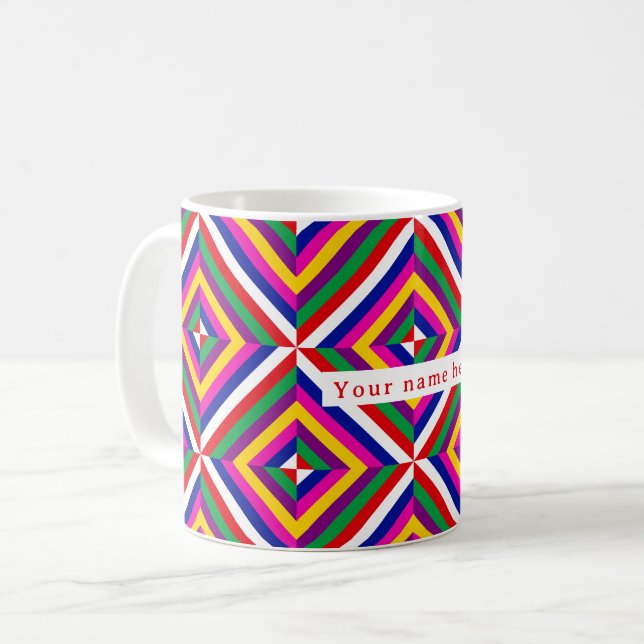 Cosmos-infinite Personalised Mug - Red/White (Front Left)