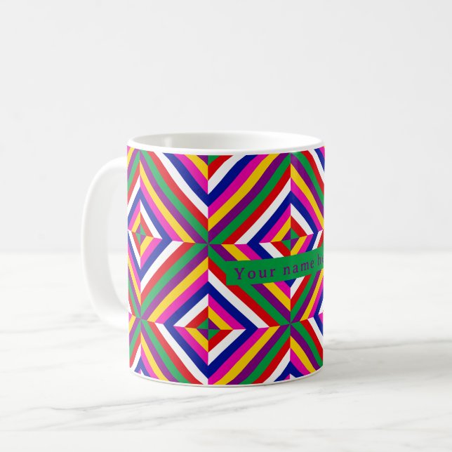 Cosmos-infinite Personalized Mug - Purple/Green (Front Left)
