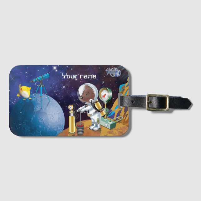 cosmos luggage tag (Front Horizontal)
