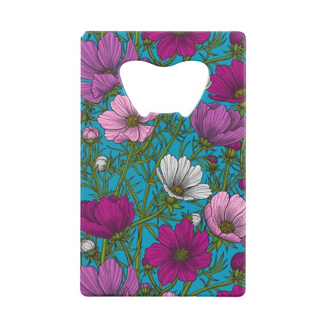 Cosmos mix on blue (Front)