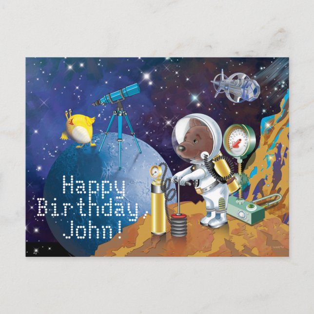 cosmos postcard (Front)