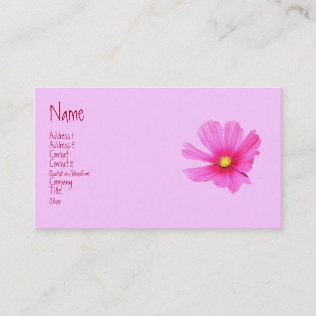 Cosmos Profile Card (Front)