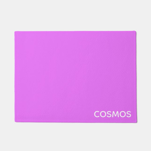 Cosmos purple color name doormat (Front)