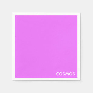 Cosmos purple color name napkin