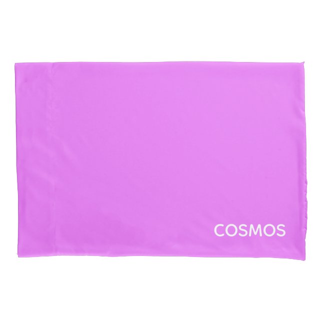 Cosmos purple color name pillowcase (Front)