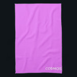 Cosmos purple color name tea towel<br><div class="desc">Cosmos purple color name</div>