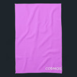 Cosmos purple color name tea towel<br><div class="desc">Cosmos purple color name</div>