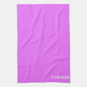 Cosmos purple color name tea towel