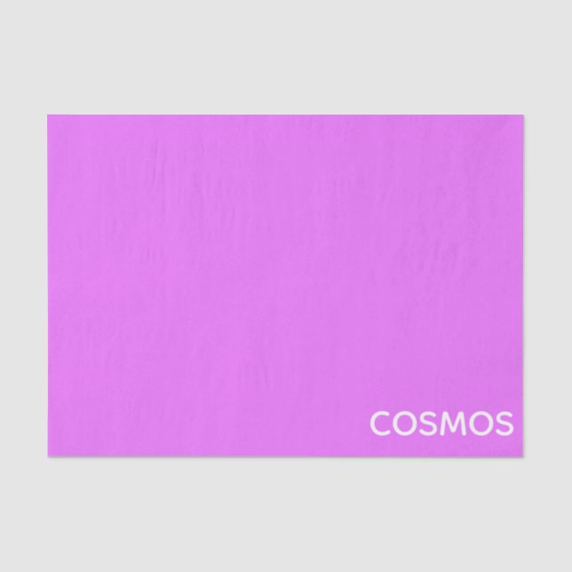 Cosmos purple color name tissue paper (Front)