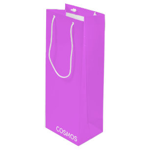 Cosmos purple color name wine gift bag