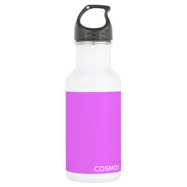 Cosmos purple colour name 532 ml water bottle (Front)
