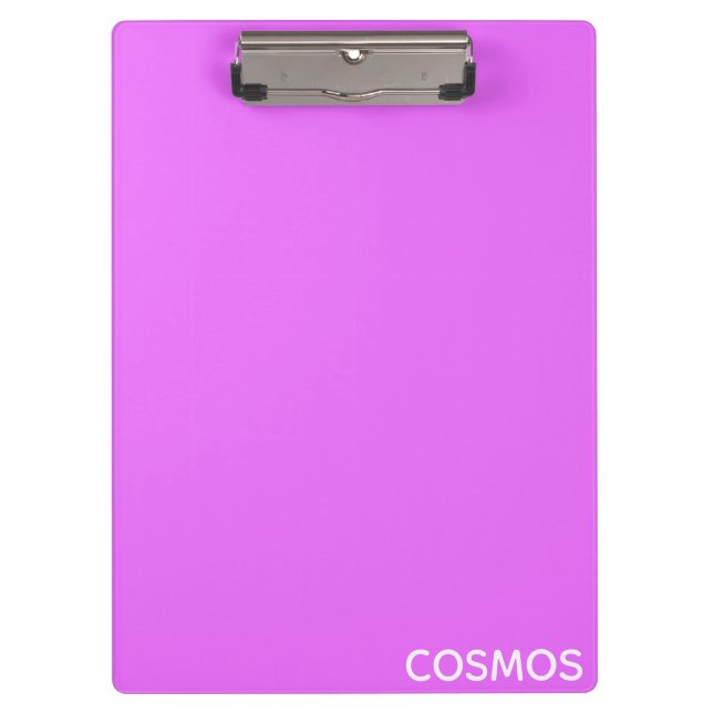 Cosmos purple colour name clipboard (Front)