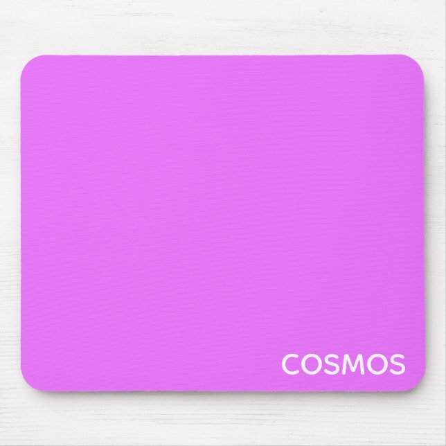 Cosmos purple colour name mouse mat (Front)