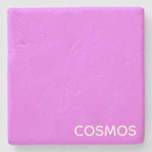 Cosmos purple colour name stone coaster