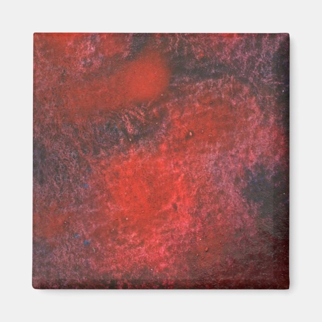"Cosmos Red" Abstract Art Magnet (Front)