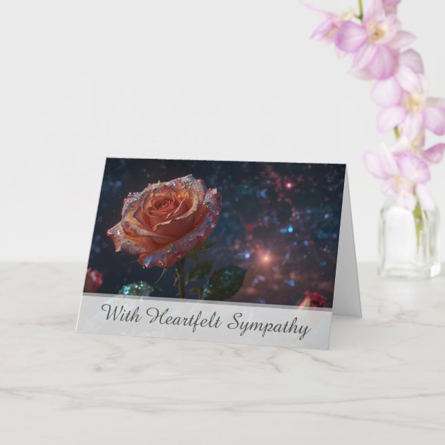 *~* Cosmos Rose TV2 Sympathy Love Light Card (Orchid)
