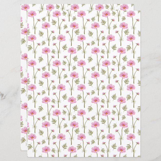 Cosmos Scrapbook Paper (Front/Back)