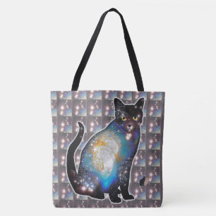 Cosmos Space In Cat Tote Bag