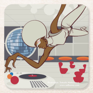 Cosmos Square Paper Coaster