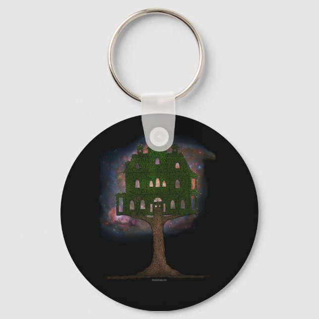 Cosmos Tree House Key Ring (Front)