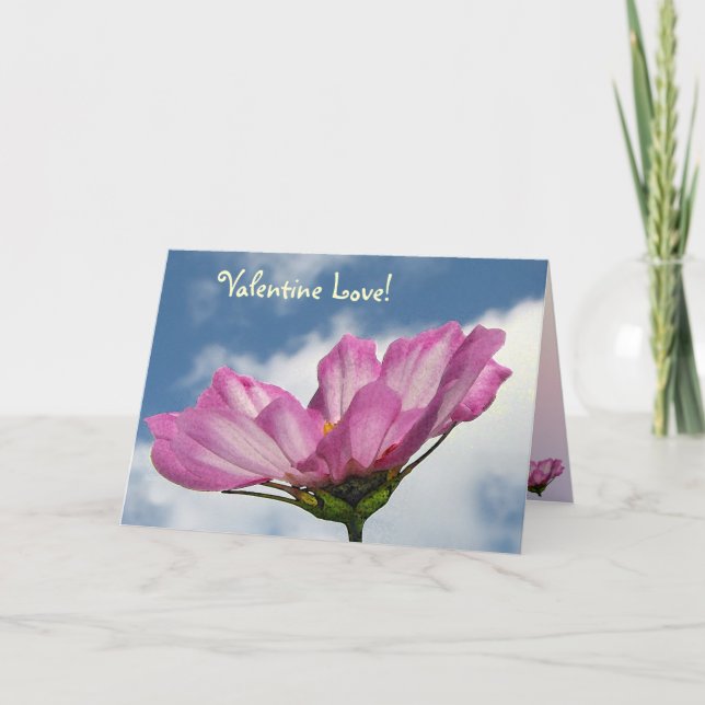 Cosmos Valentine Holiday Card (Front)