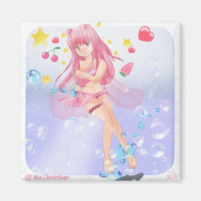 Cosmos Valentine's Day Magnet (Front)