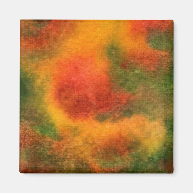 "Cosmos Yellow" Abstract Art Magnet (Front)