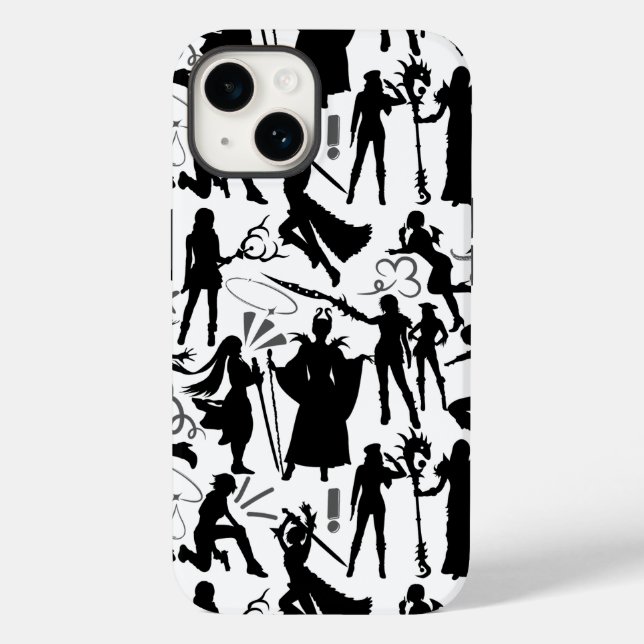 Cosplay Anime actions pattern.w No BG Case-Mate iPhone Case (Back)