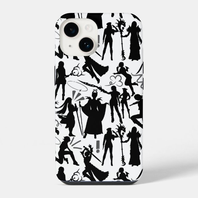Cosplay Anime actions pattern.w No BG iPhone Case (Back)