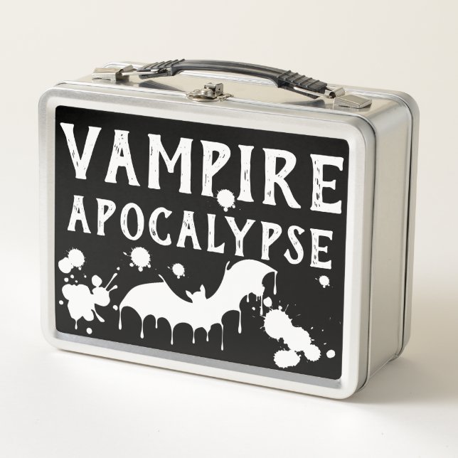 Cosplay Creepy Cute Gothic Vampire Apocalypse Metal Lunch Box (Front)