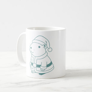 cosplay santa capybara coffee mug