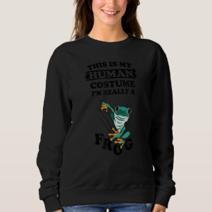 Cosplay This Is My Human Costume I'm Really A Fro Sweatshirt