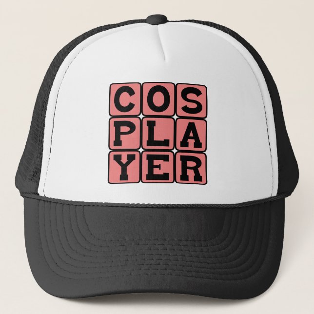 Cosplayer, Gaming Costume Trucker Hat (Front)