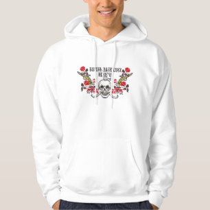 Cossack's Skull roses and guns cross stitch Hoodie