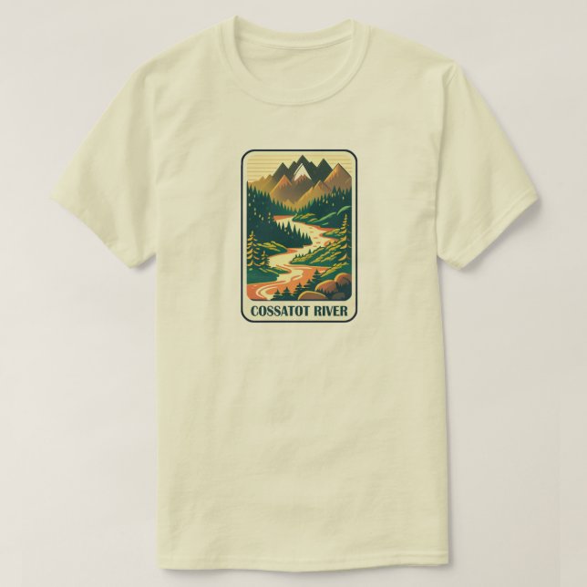 Cossatot River Arkansas Colours T-Shirt (Design Front)