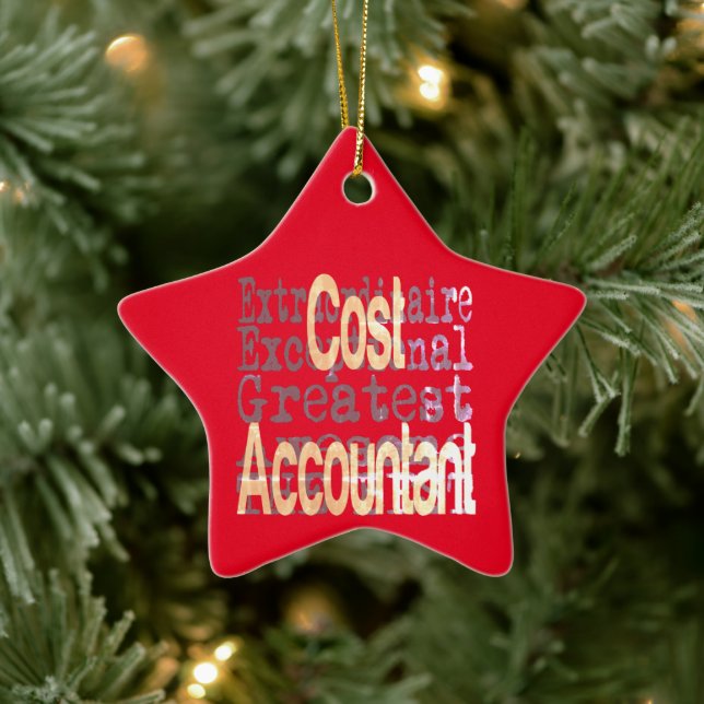 Cost Accountant Extraordinaire Ceramic Tree Decoration (Tree)