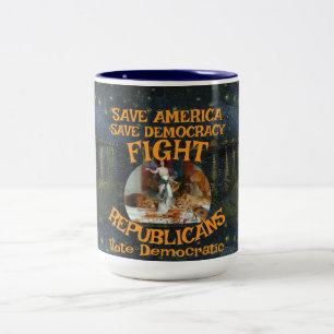 COST ZL X1 KP PRICE RISE AFFORD INFLATE RENT TEE T Two-Tone COFFEE MUG