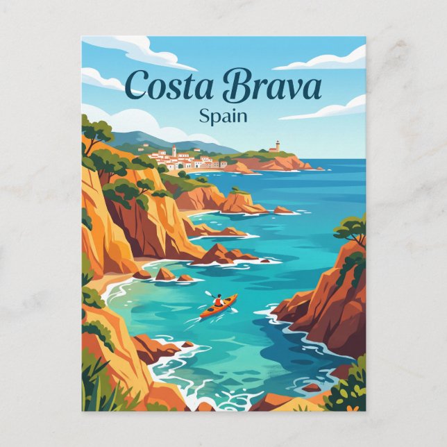 Costa Brava Spain Postcard (Front)
