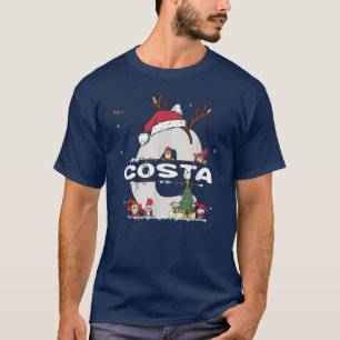 Costa Christmas Shirt w Costa Name for funny Xmas