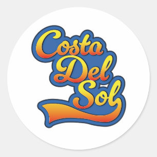 Costa Del Sol logo Classic Round Sticker