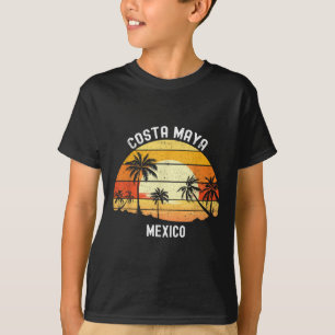 Costa Maya Mexico Vacation Souvenir Sunset Beach T-Shirt